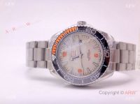 Swiss Copy Omega Seamaster Planet Ocean 43.5mm Watches in 8500 Black Orange Bezel